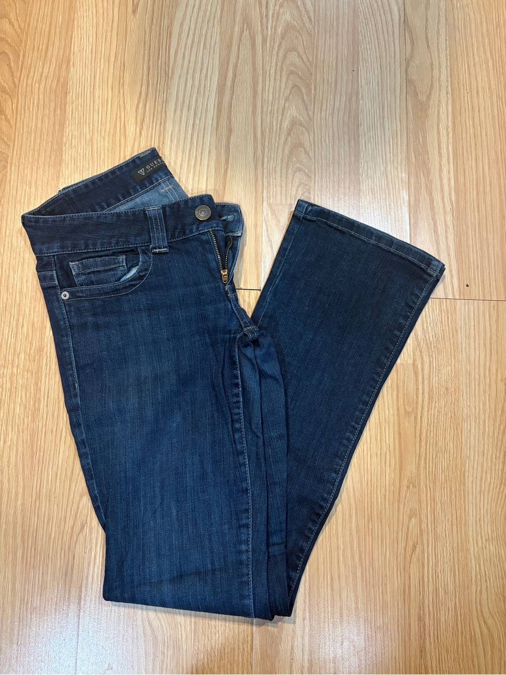 Guess Women's Daredevil Boot Dark Blue Bootcut Jeans